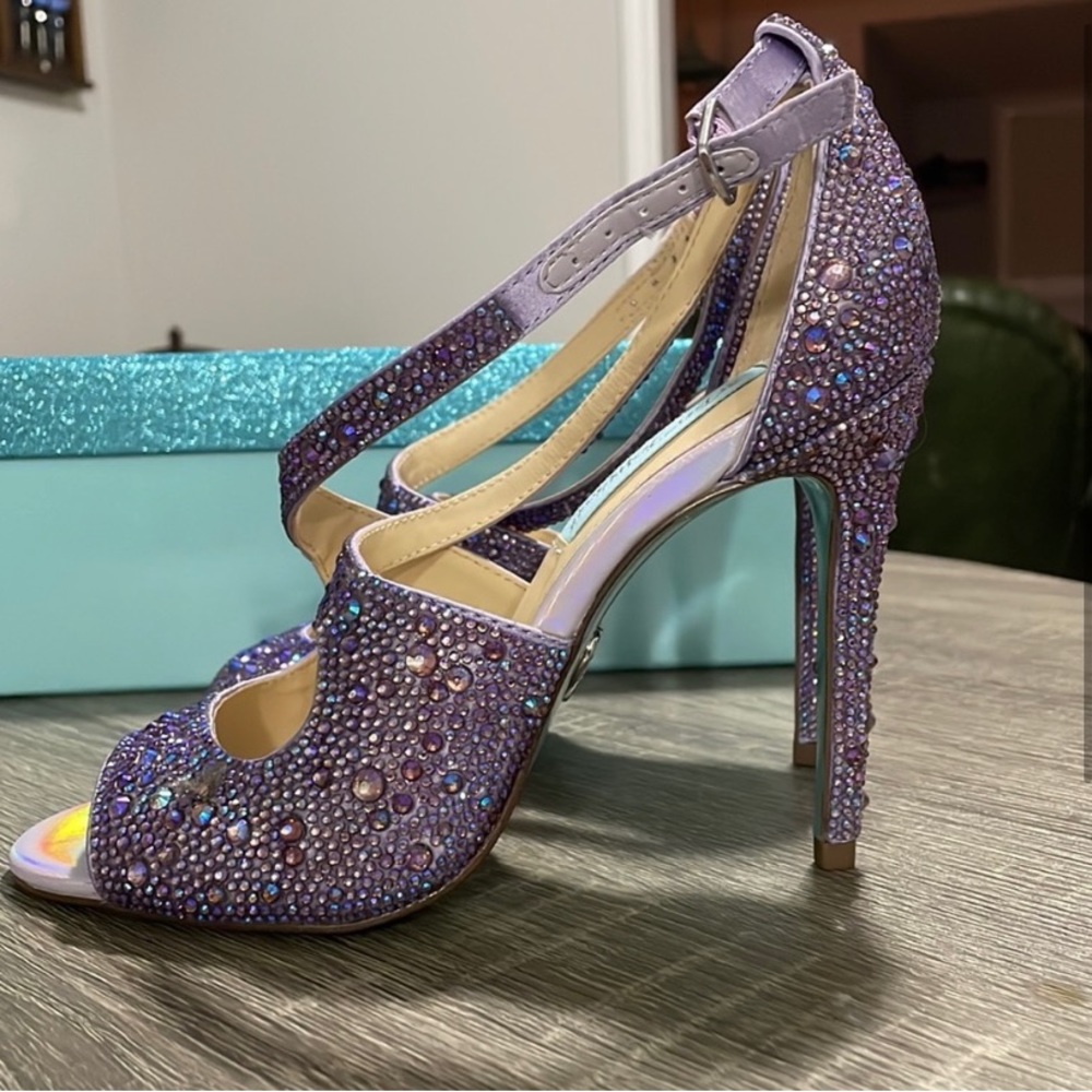 Betsey Johnson Lilac Heels